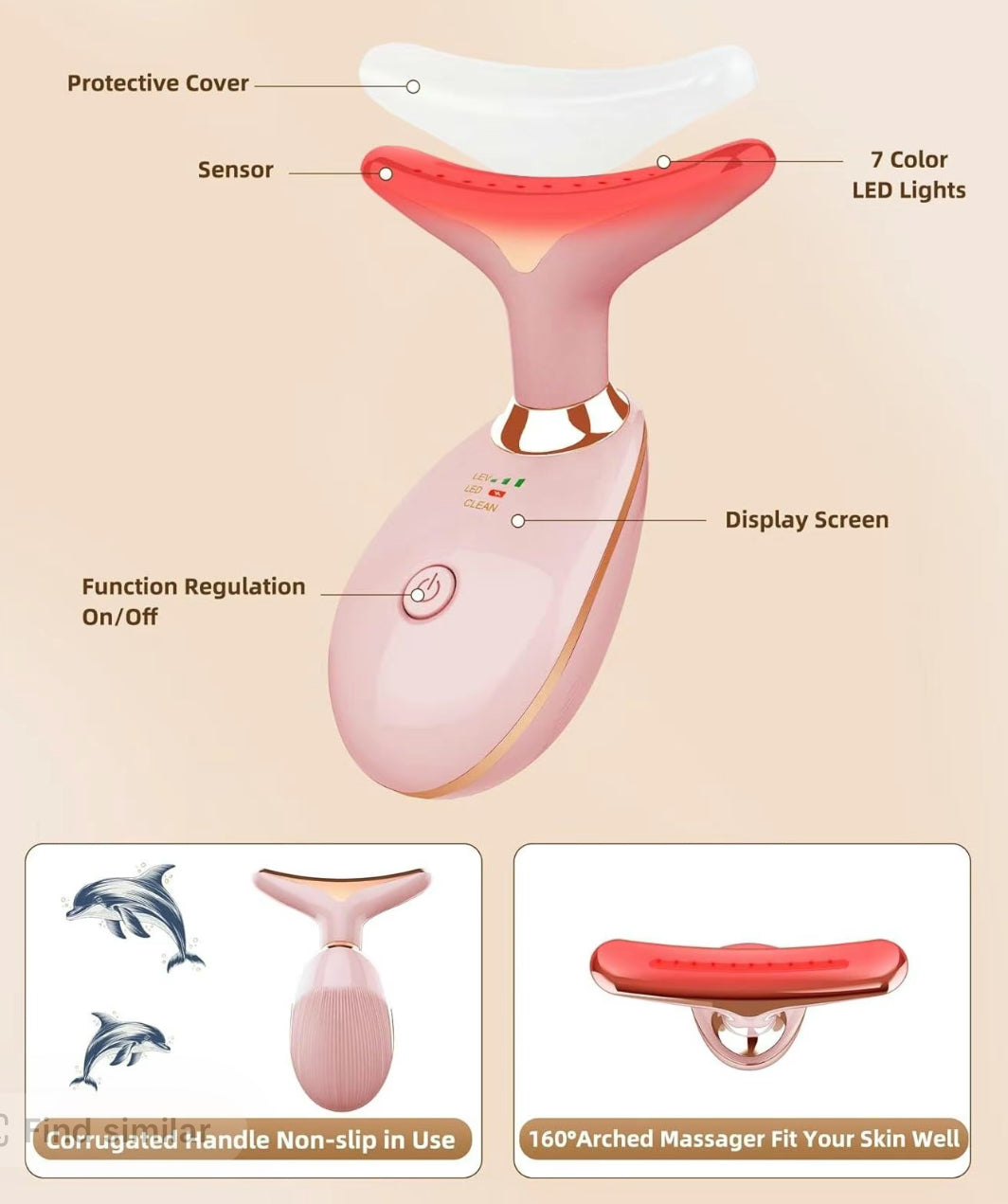 RejuvaGlow Microcurrent Facial & Neck Sculptor