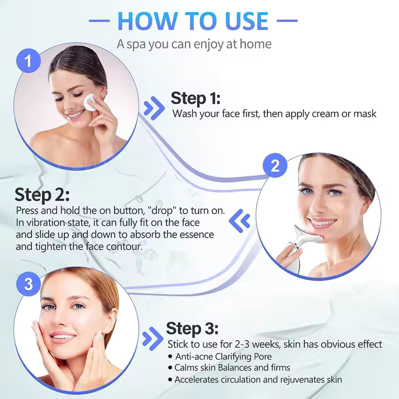 RejuvaGlow Microcurrent Facial & Neck Sculptor