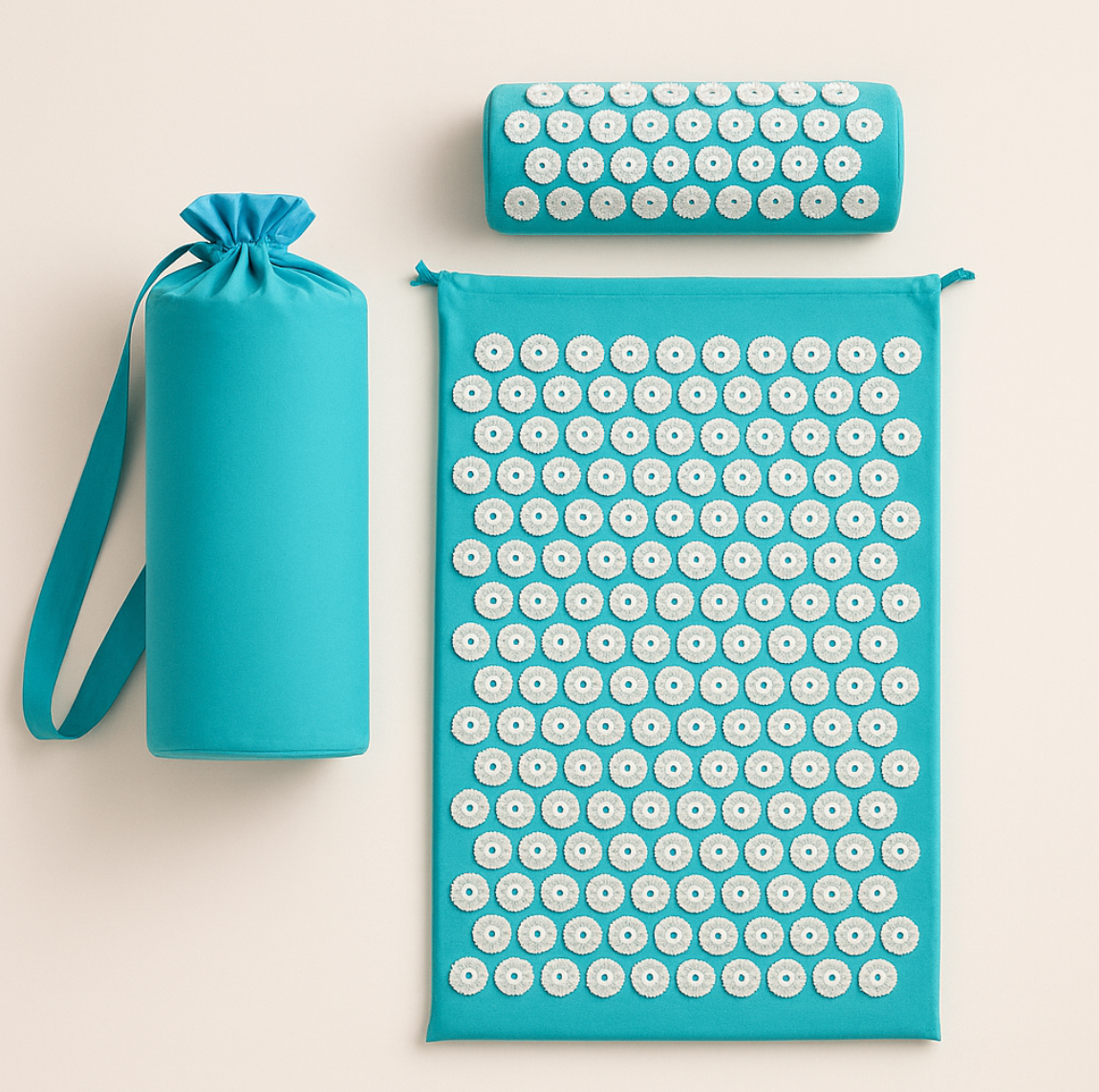 ZenFlow Acupressure Mat & Pillow – Muscle Tension & Back Relief
