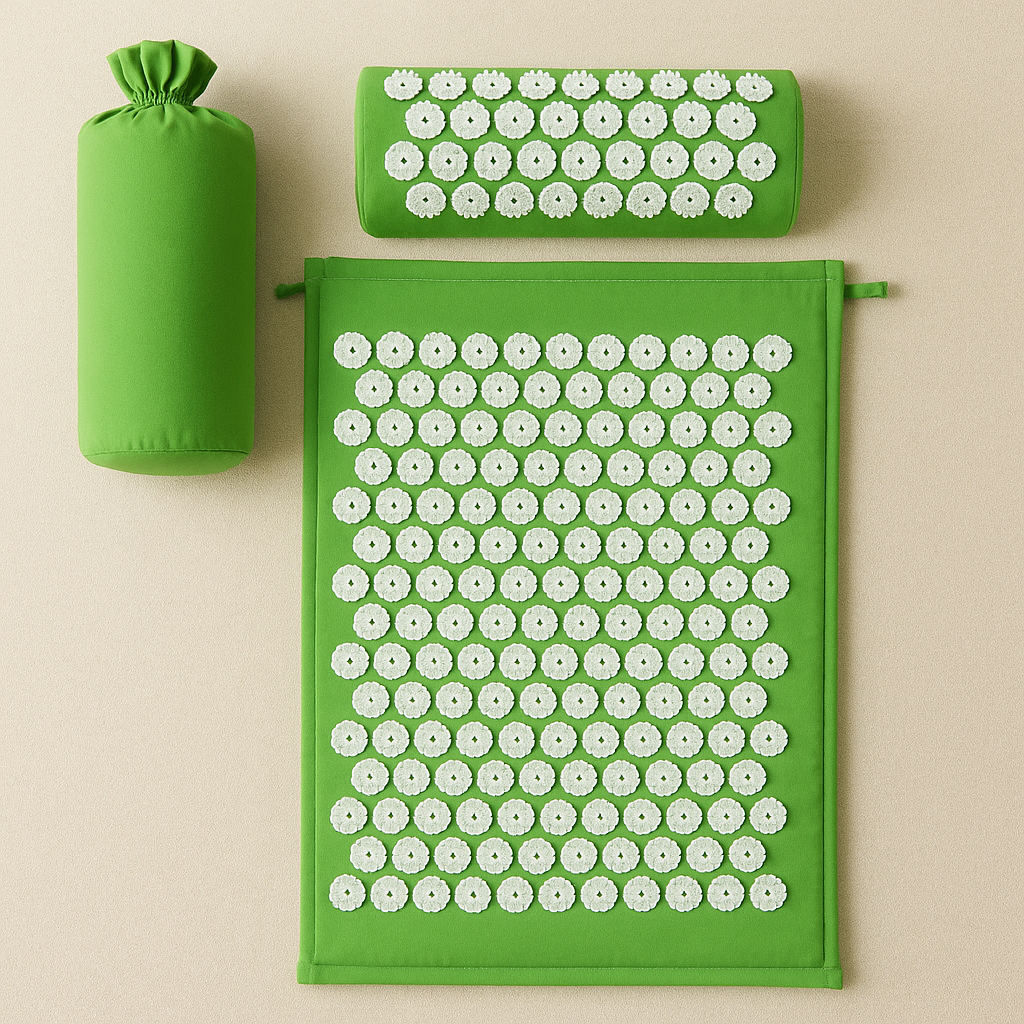 ZenFlow Acupressure Mat & Pillow – Muscle Tension & Back Relief