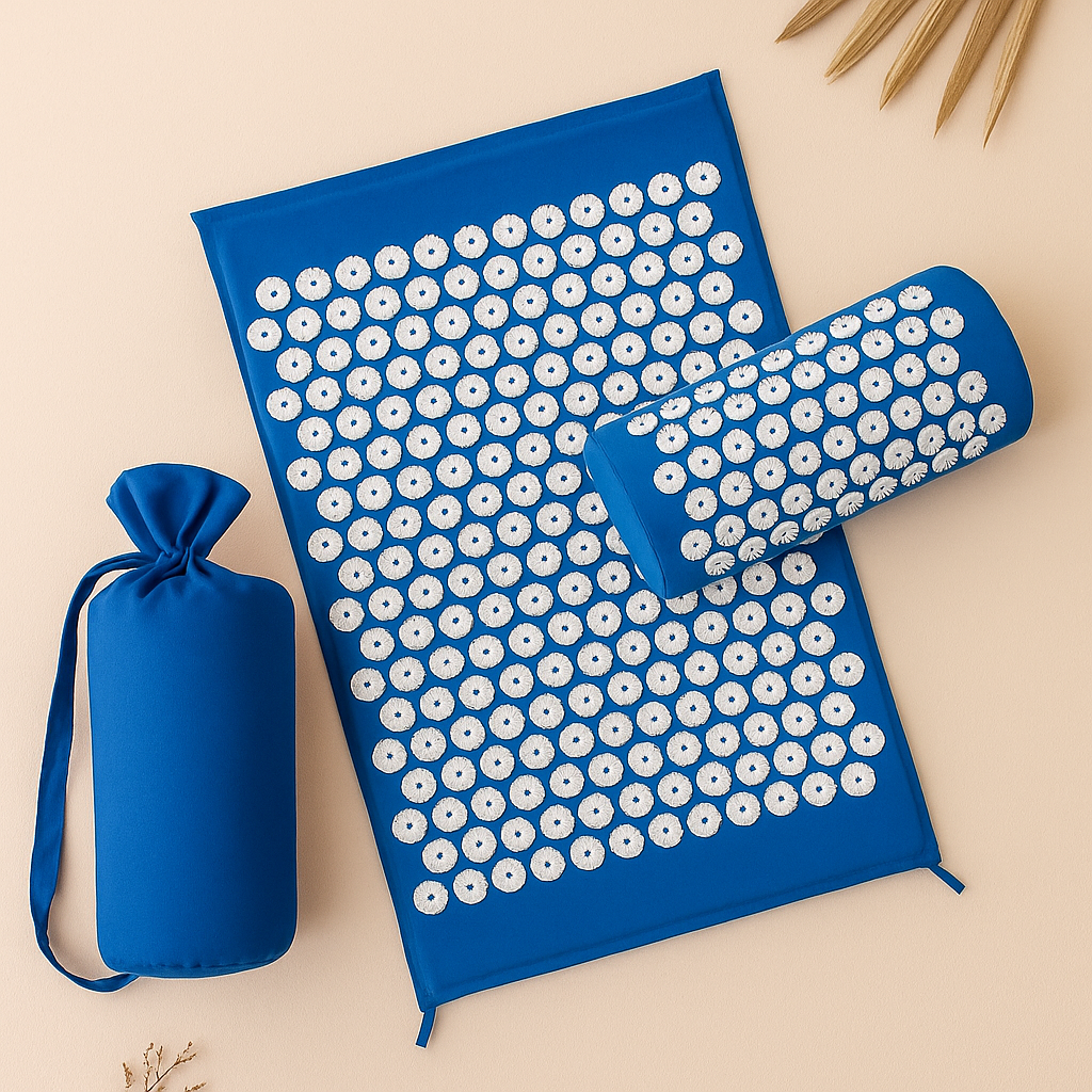 ZenFlow Acupressure Mat & Pillow – Muscle Tension & Back Relief